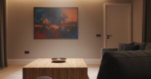 Oświetlenie punktowe w salonie: Podkreśl detale i stwórz nastrój