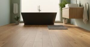 Panele winylowe podłogowe do łazienki: styl i odporność