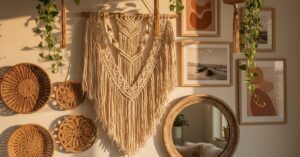 Dekoracje ścienne do salonu boho: Stwórz swój przytulny azyl